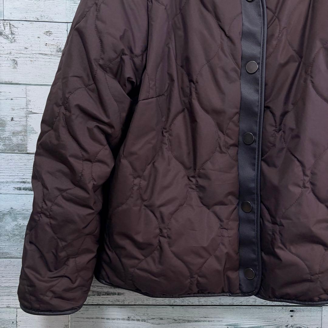 ☆ほぼ未使用☆自由区　リバーシブル中綿ジャケット　大きいサイズ3L ボア生地