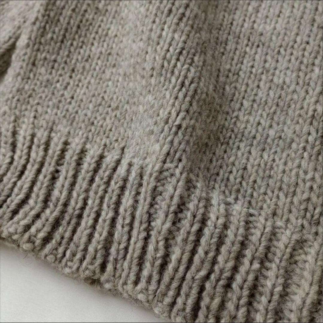 ゴーシュ グレー タートルネック ニット