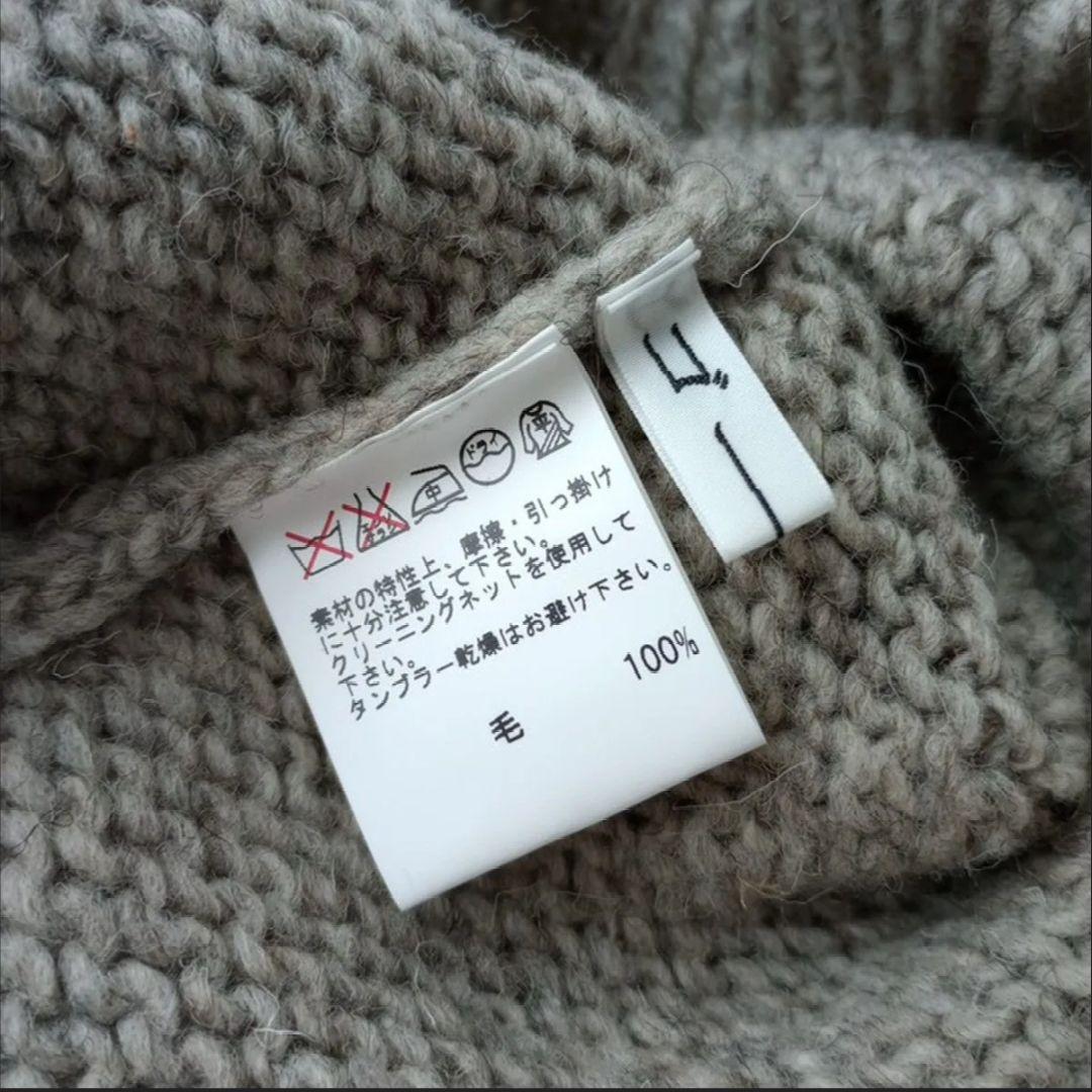 ゴーシュ グレー タートルネック ニット