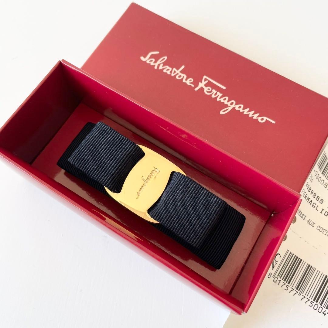 【新品】Salvatore Ferragamo バレッタ リボン ヘアアクセ