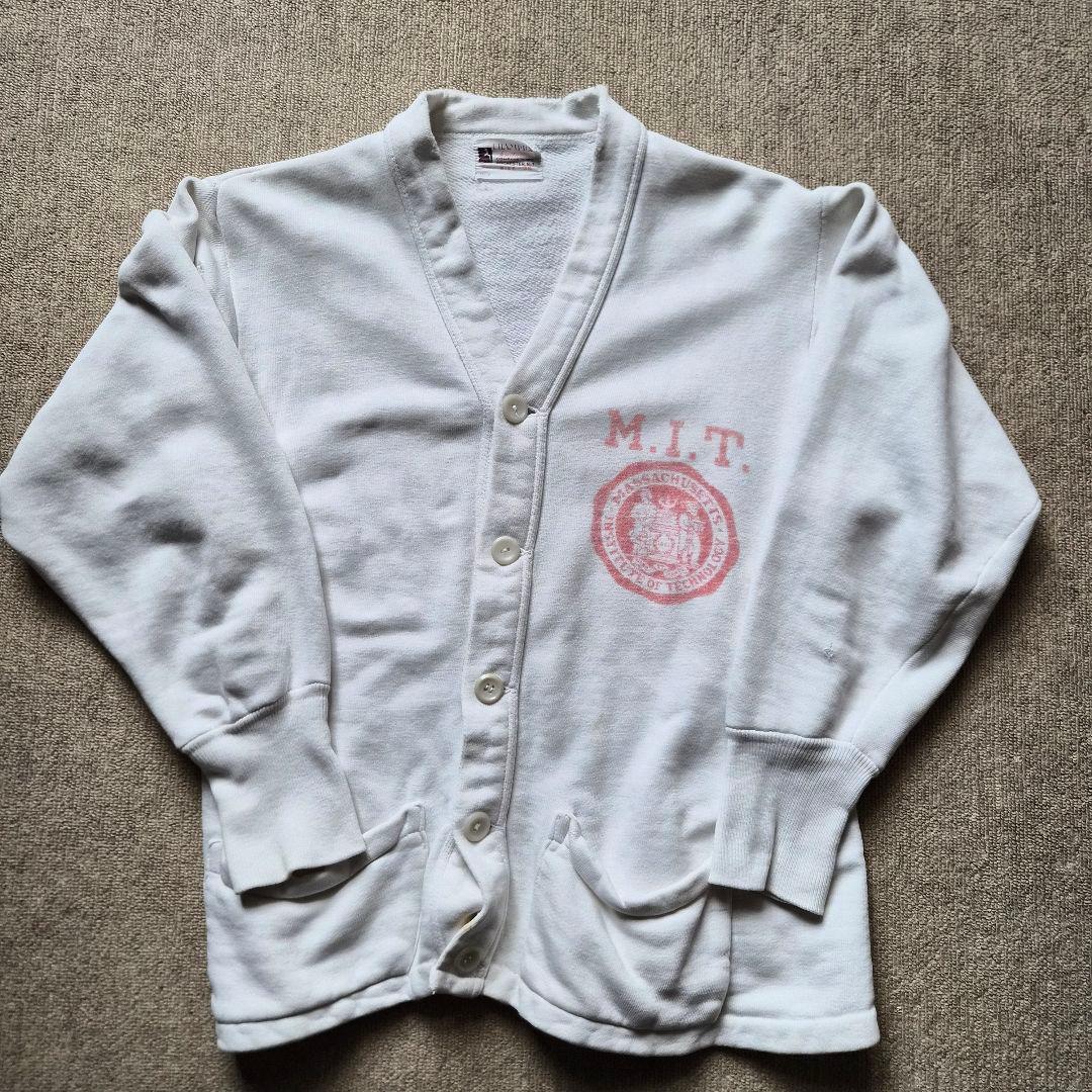 最終値下げ 40's Champion 染み込み スウェットカーディガン