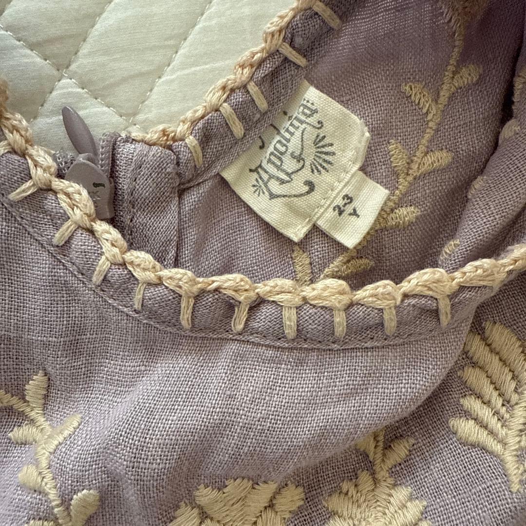 apolina 2-3Y 刺繍ワンピース
