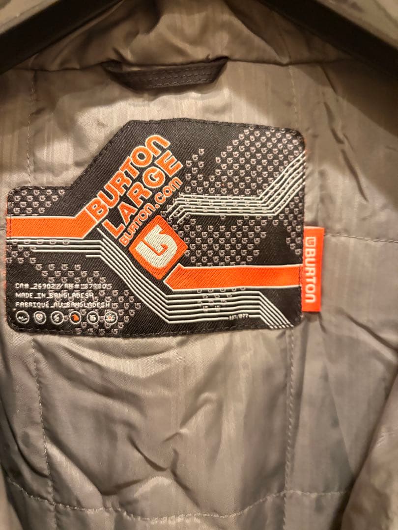 BURTON スノーボードジャケット Lサイズ ブラック