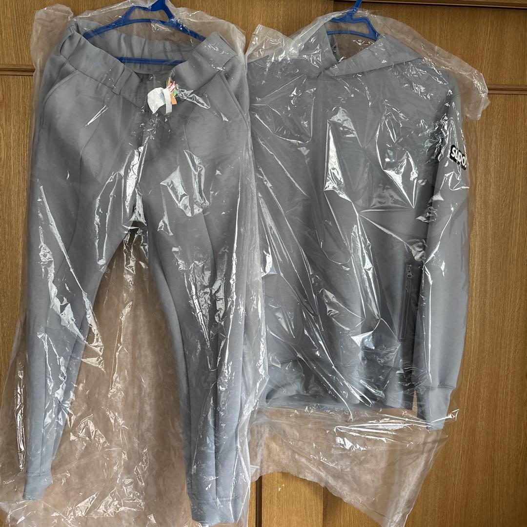 SLDO ライトダブルニットフーディーとリブパンツセット