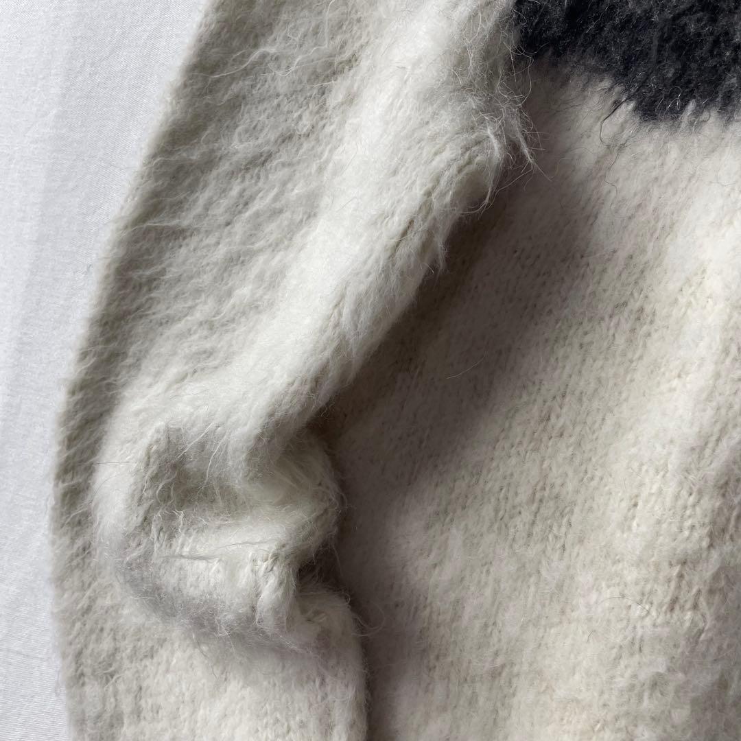 アルパカ100% ハンドニット カーディガン j64