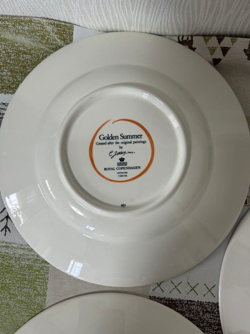 ロイヤルコペンハーゲン ゴールデンサマー ディナープレート　ヴィンテージ 美品
