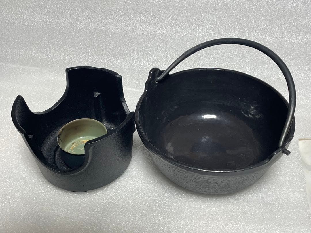 未使用　イシガキ　鋳鉄鍋 やまが鍋17cm &コンロ4点セット