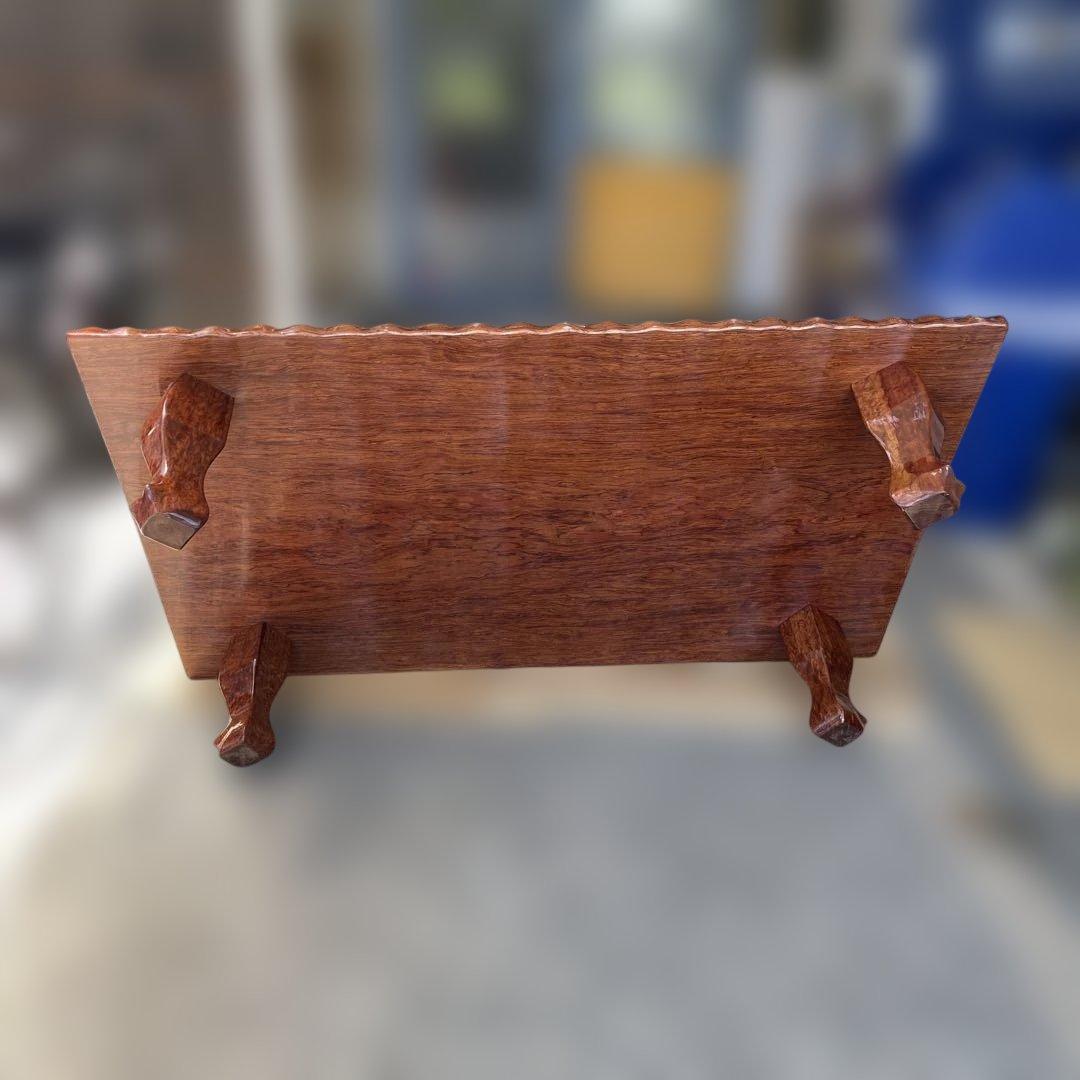 天然木 高級座卓 和 無垢 ローテーブル 一枚板調 平卓 レトロ　アンティーク