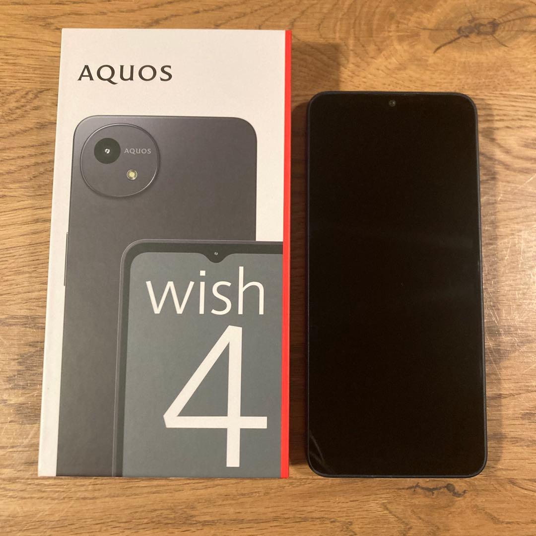 AQUOS wish4 64GB SIMフリー バッテリー良好 ブラック
