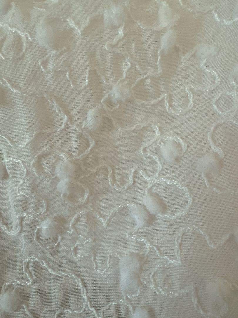 DRAWER 2025年ss エンブロイダリーハーフスリーブブラウス36サイズ