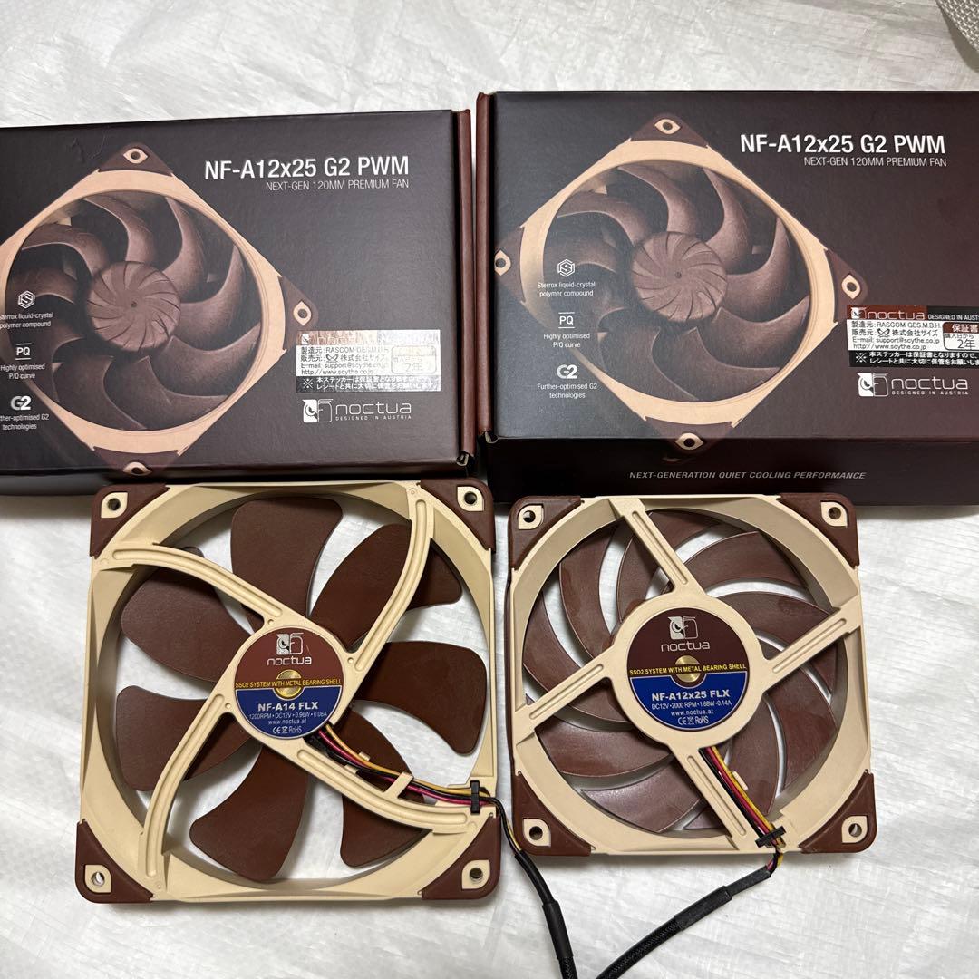 PC用ファン・クーラー Noctua NF-A12x25 G2 PWM & NF-A14 FLX