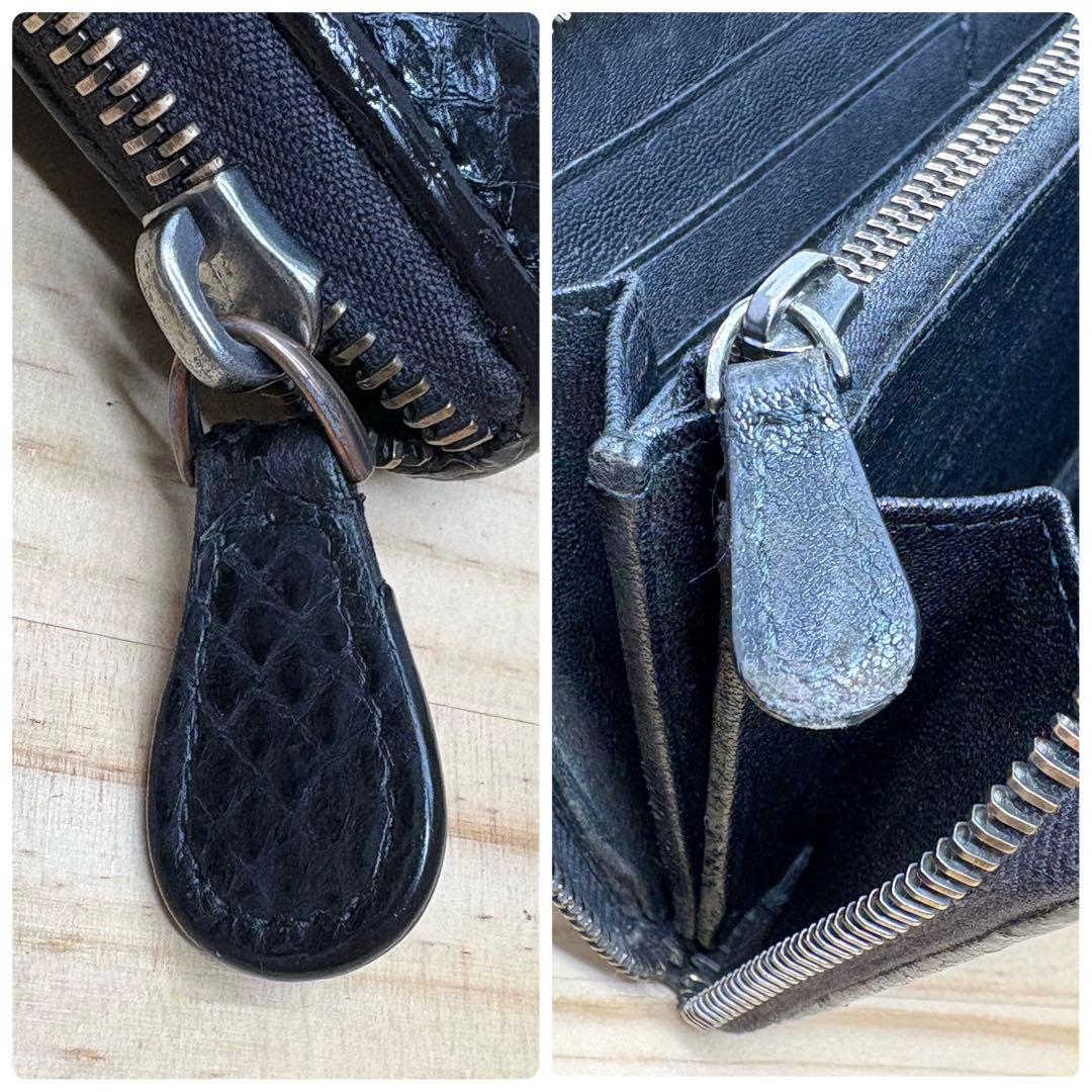 ボッテガヴェネタ　長財布　イントレチャート　パイソン