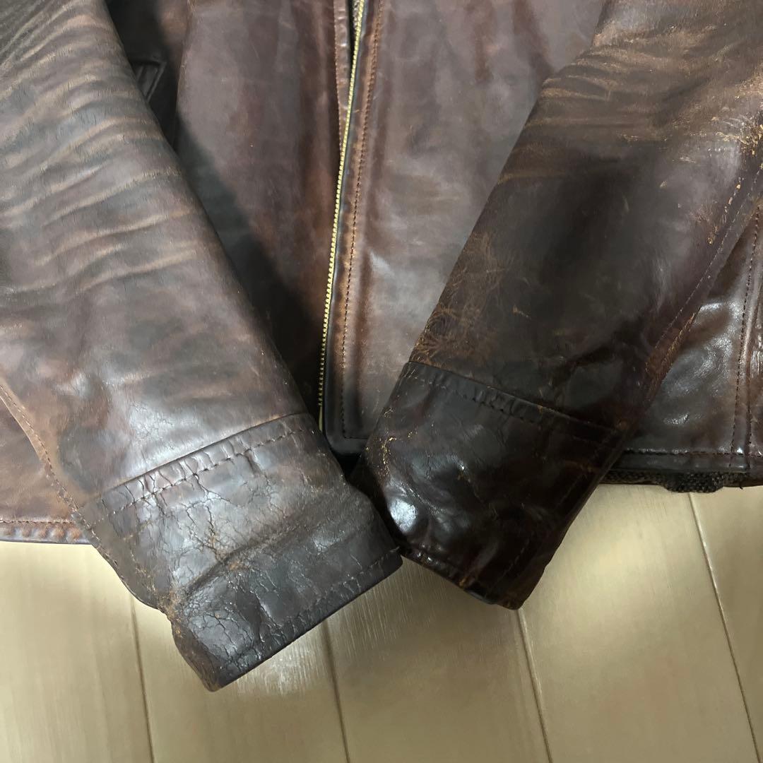 AERO LEATHERS シングルライダースジャケット 36