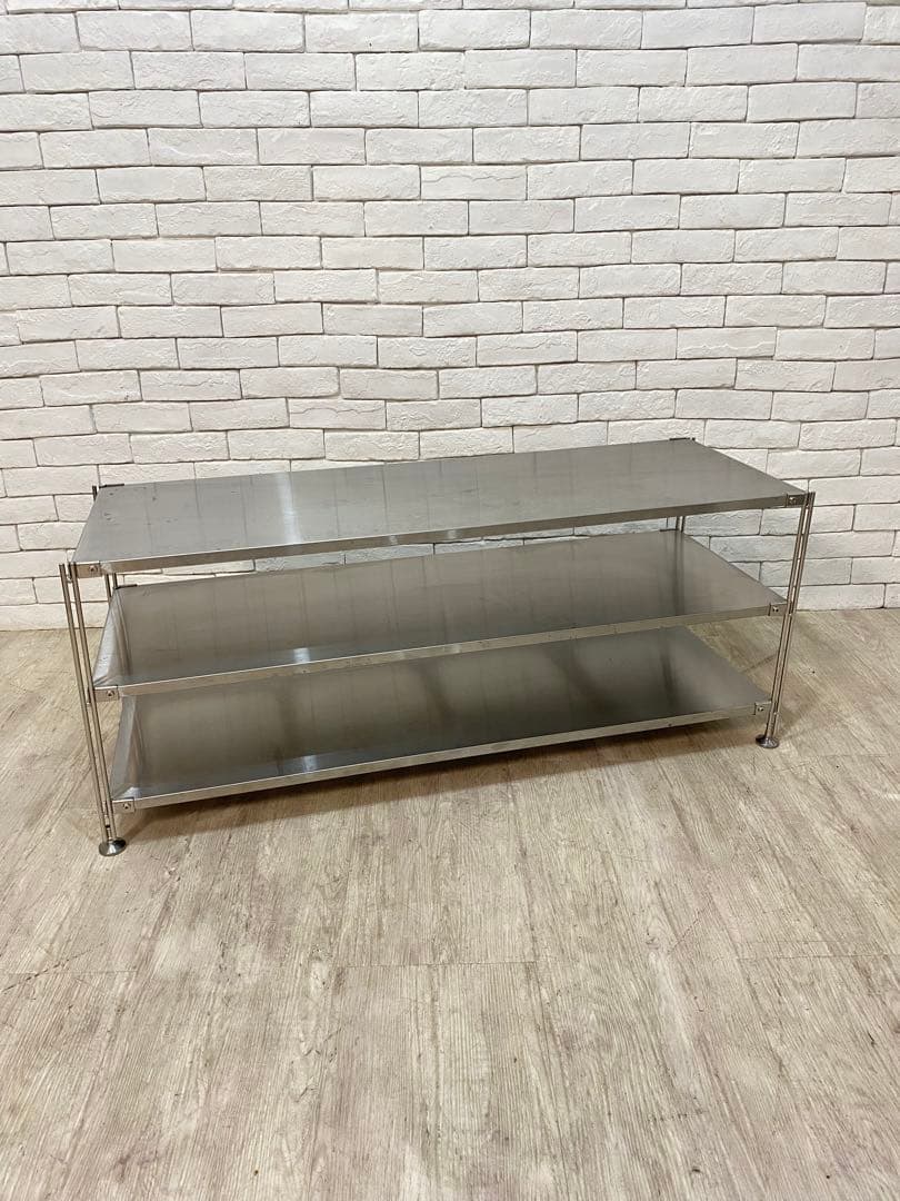 【東京都内23区配送無料】無印良品　ステンレス　棚　ラック　スチール　テレビ　本