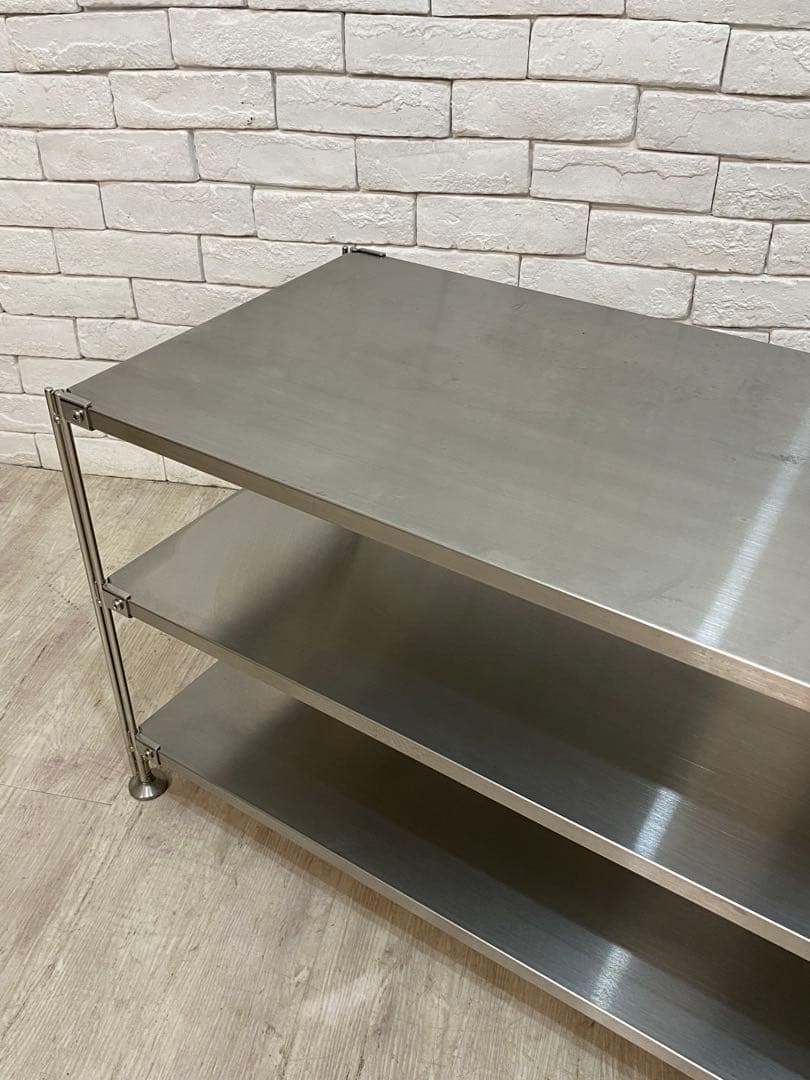 【東京都内23区配送無料】無印良品　ステンレス　棚　ラック　スチール　テレビ　本