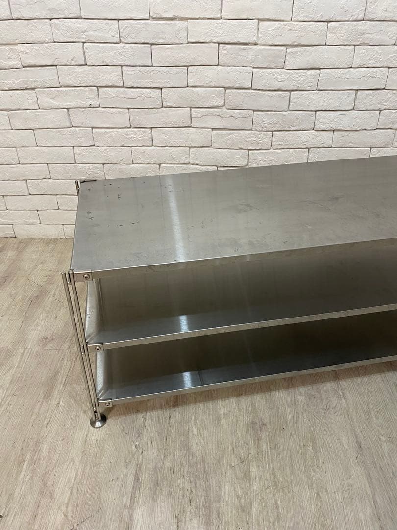 【東京都内23区配送無料】無印良品　ステンレス　棚　ラック　スチール　テレビ　本