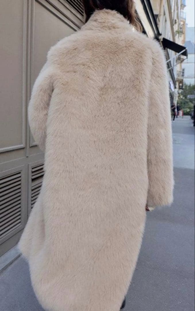 ●ZARA●ザラ●リバーシブルダブルフェイクファーコート●M●