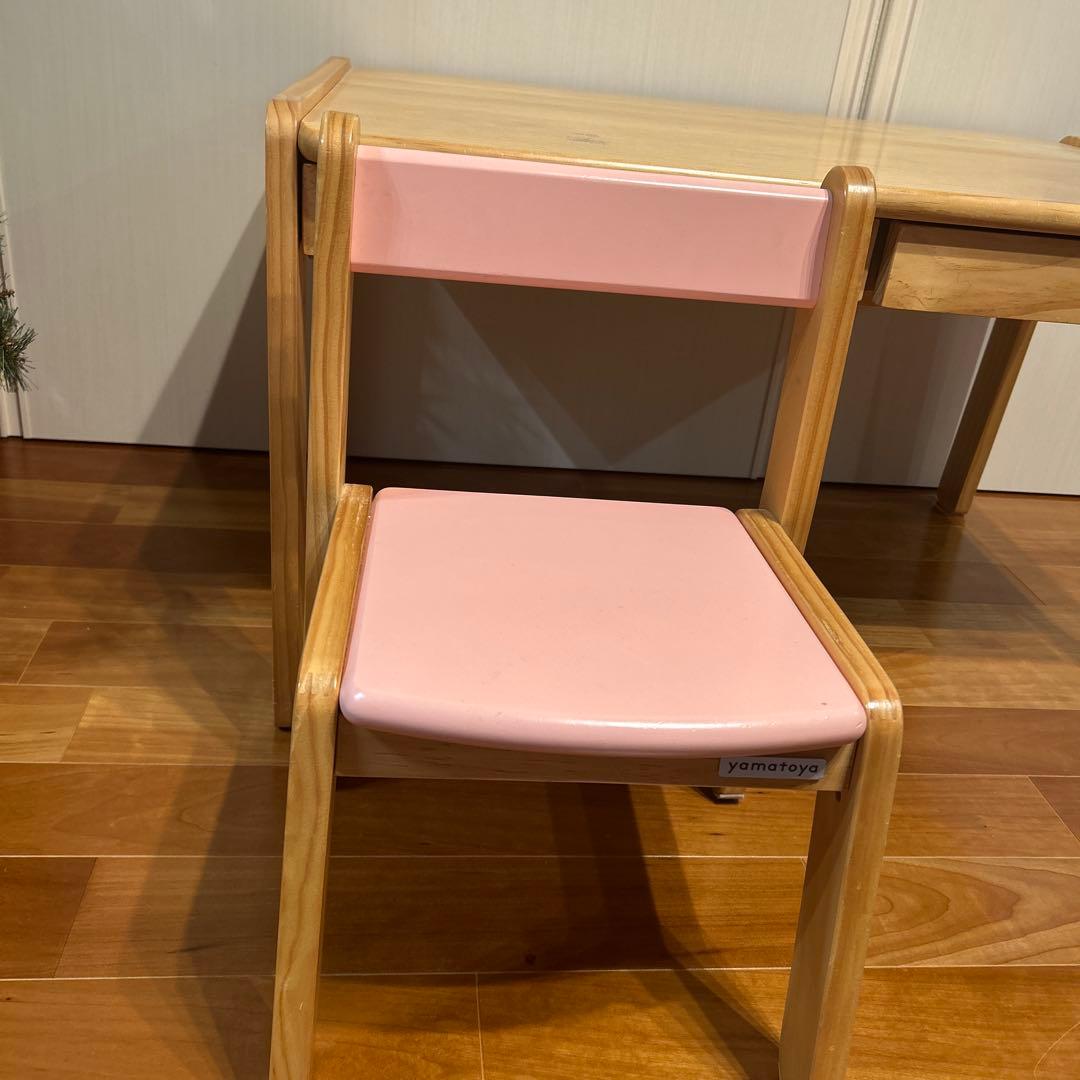大和屋　yamtoya ノスタ　ラージデスク＆チェア　学習机　学習椅子　木製