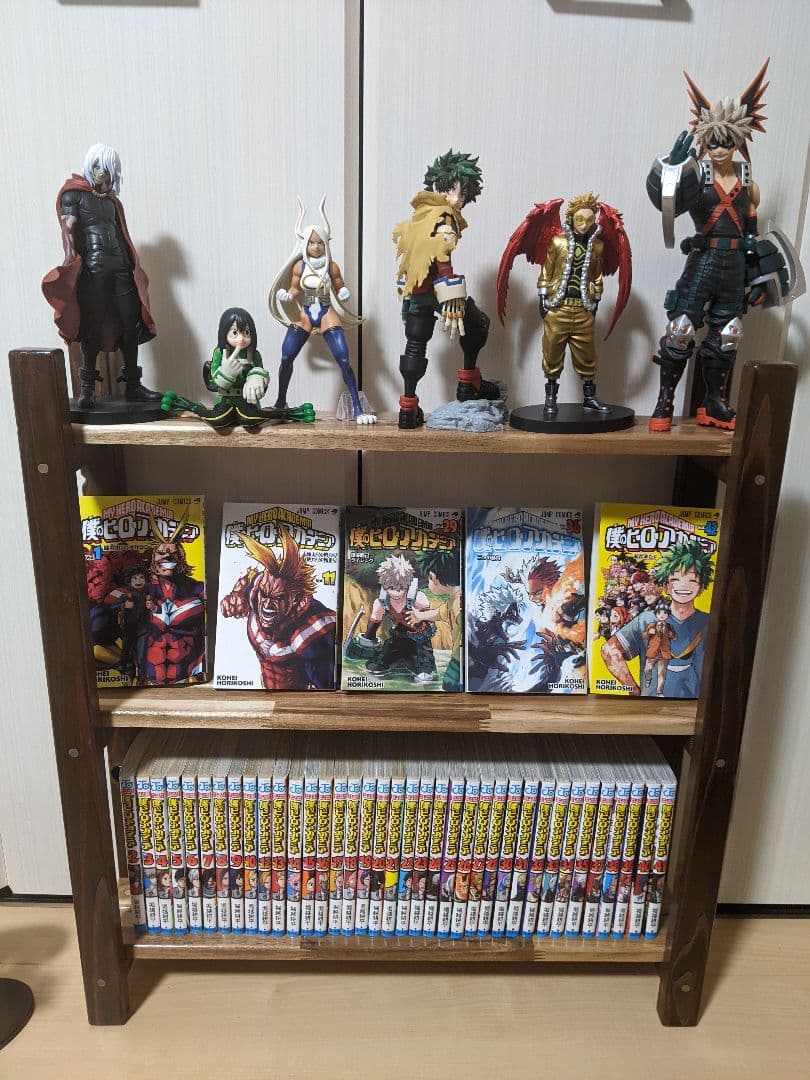 【奥行15cm】奥行狭い木製スリムラック［コミック　漫画　本棚　インテリア］