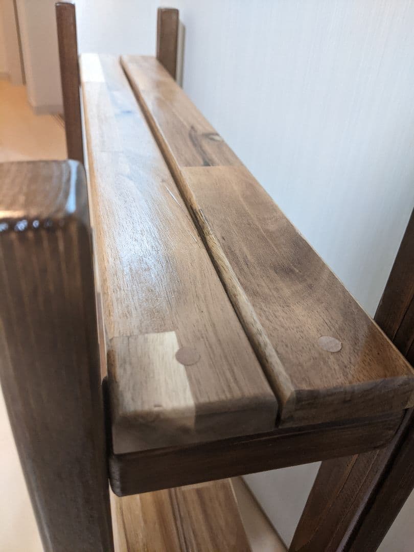 【奥行15cm】奥行狭い木製スリムラック［コミック　漫画　本棚　インテリア］