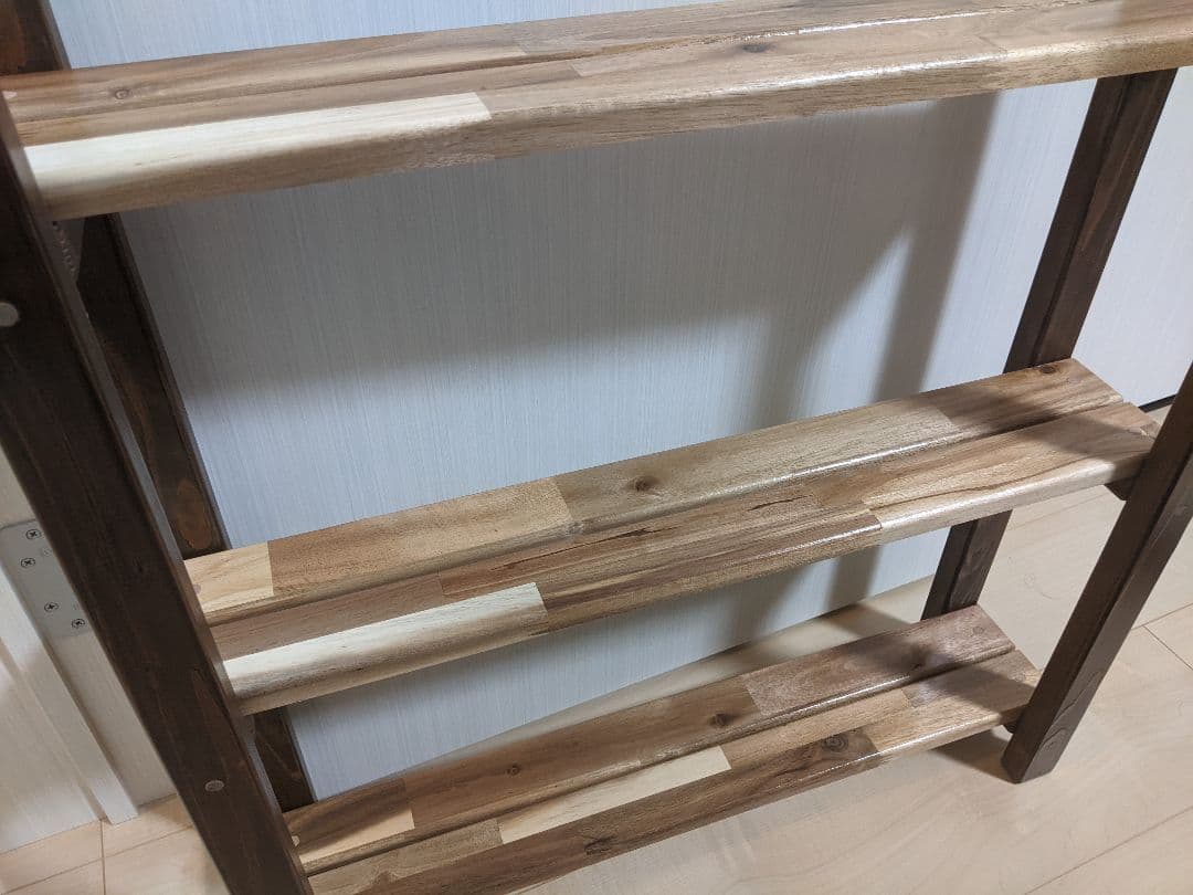 【奥行15cm】奥行狭い木製スリムラック［コミック　漫画　本棚　インテリア］