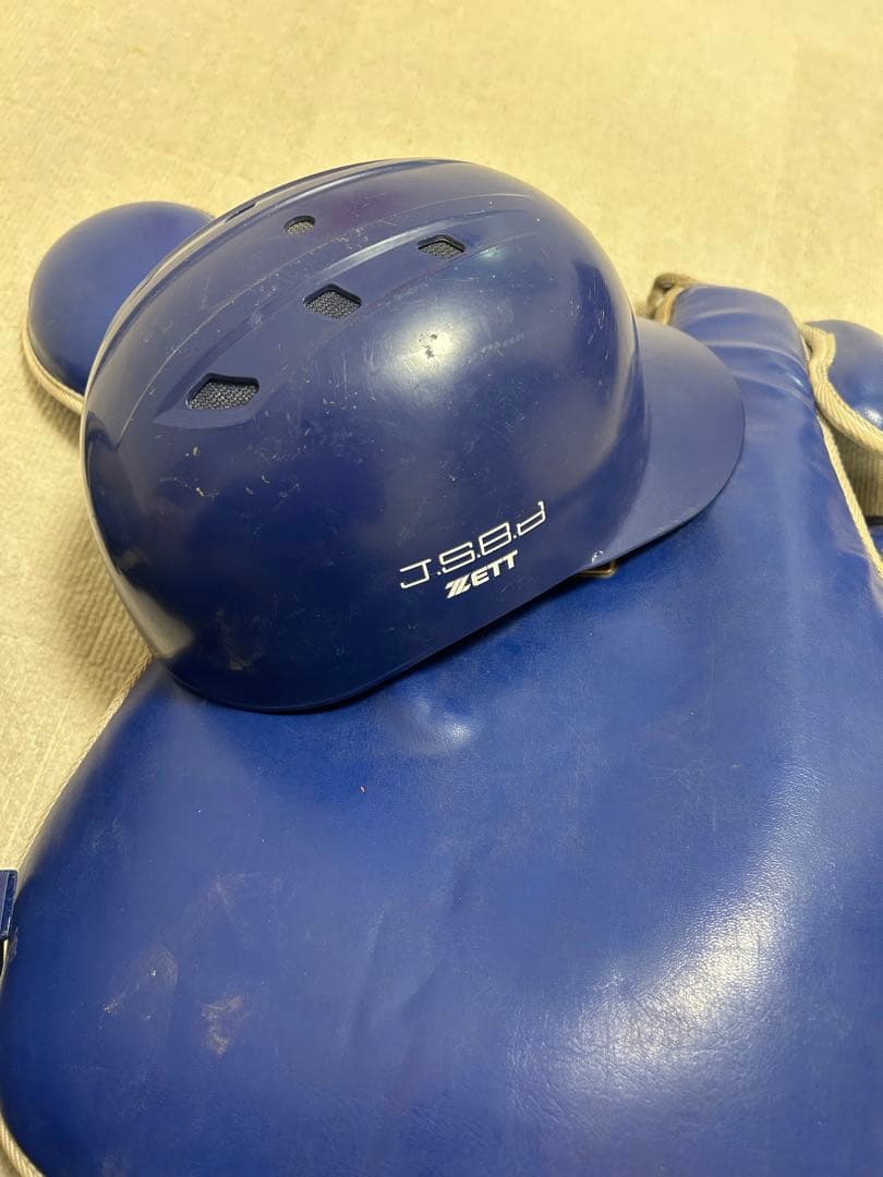 ZETT プロステータス　一般軟式用プロテクター 青