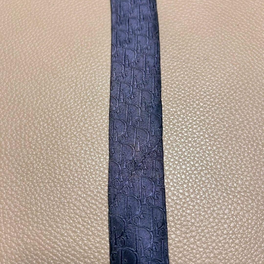 ディオール ネクタイ トロッター ストライプ ネイビー ビジネス スーツ