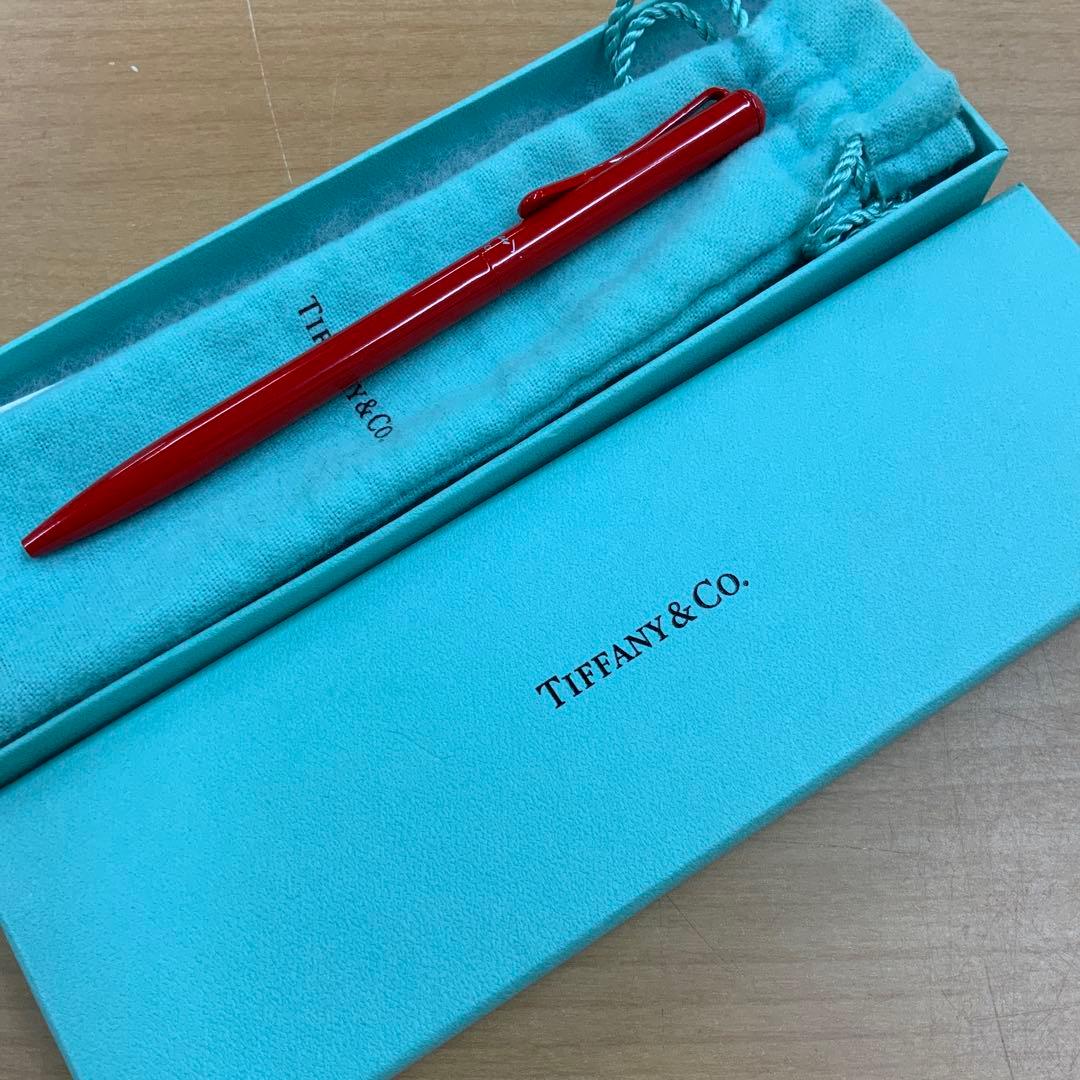 ティファニー　ボールペン　赤　レッド