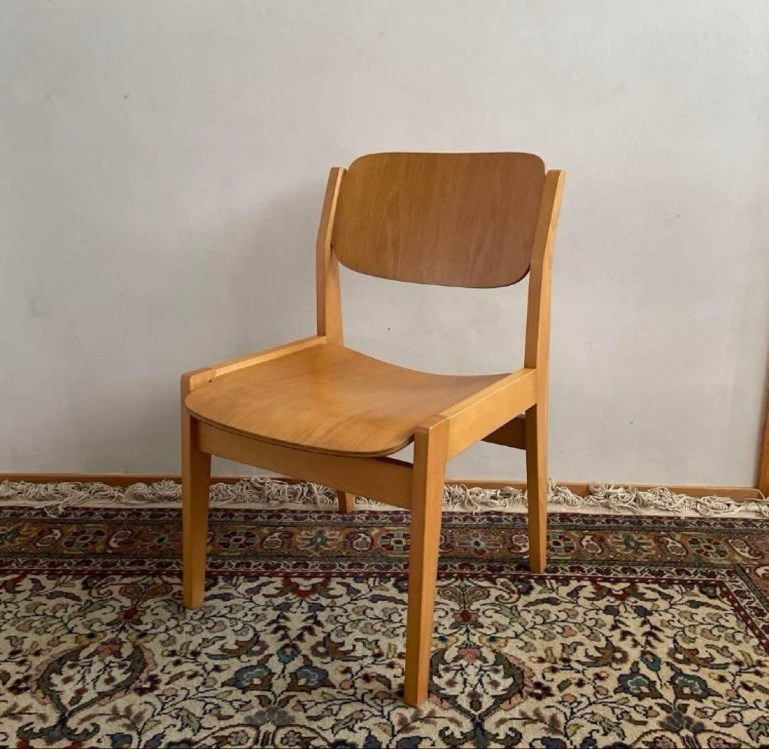 天童木工　水之江忠臣　ブックチェア　図書館椅子