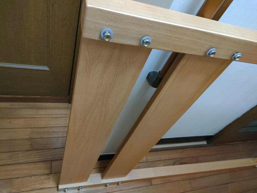 ナチュラル木製ロフトベッド