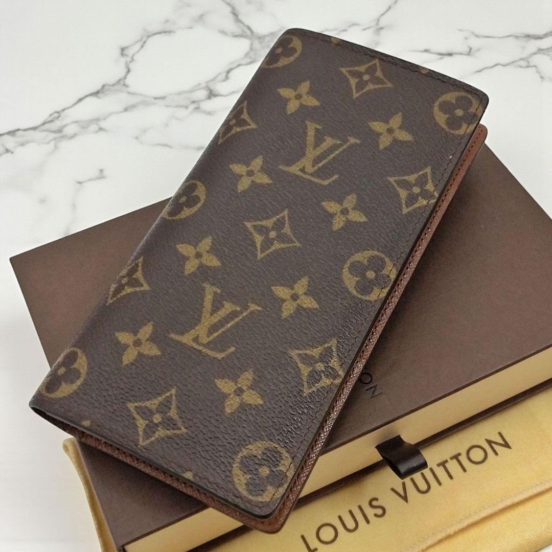 外観美 箱・保存袋付 ルイヴィトン モノグラム ポルトフォイユ ブラザ 831