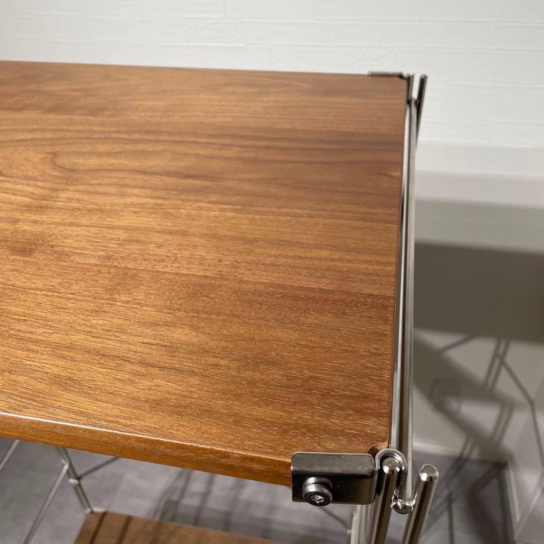 無印良品 ステンレスユニットシェルフ ウォルナット 3段