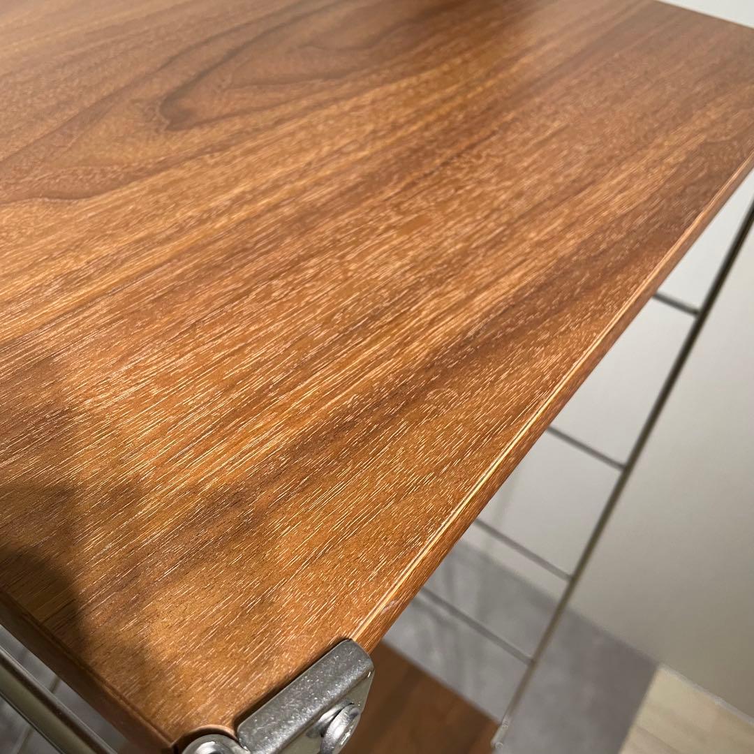 無印良品 ステンレスユニットシェルフ ウォルナット 3段