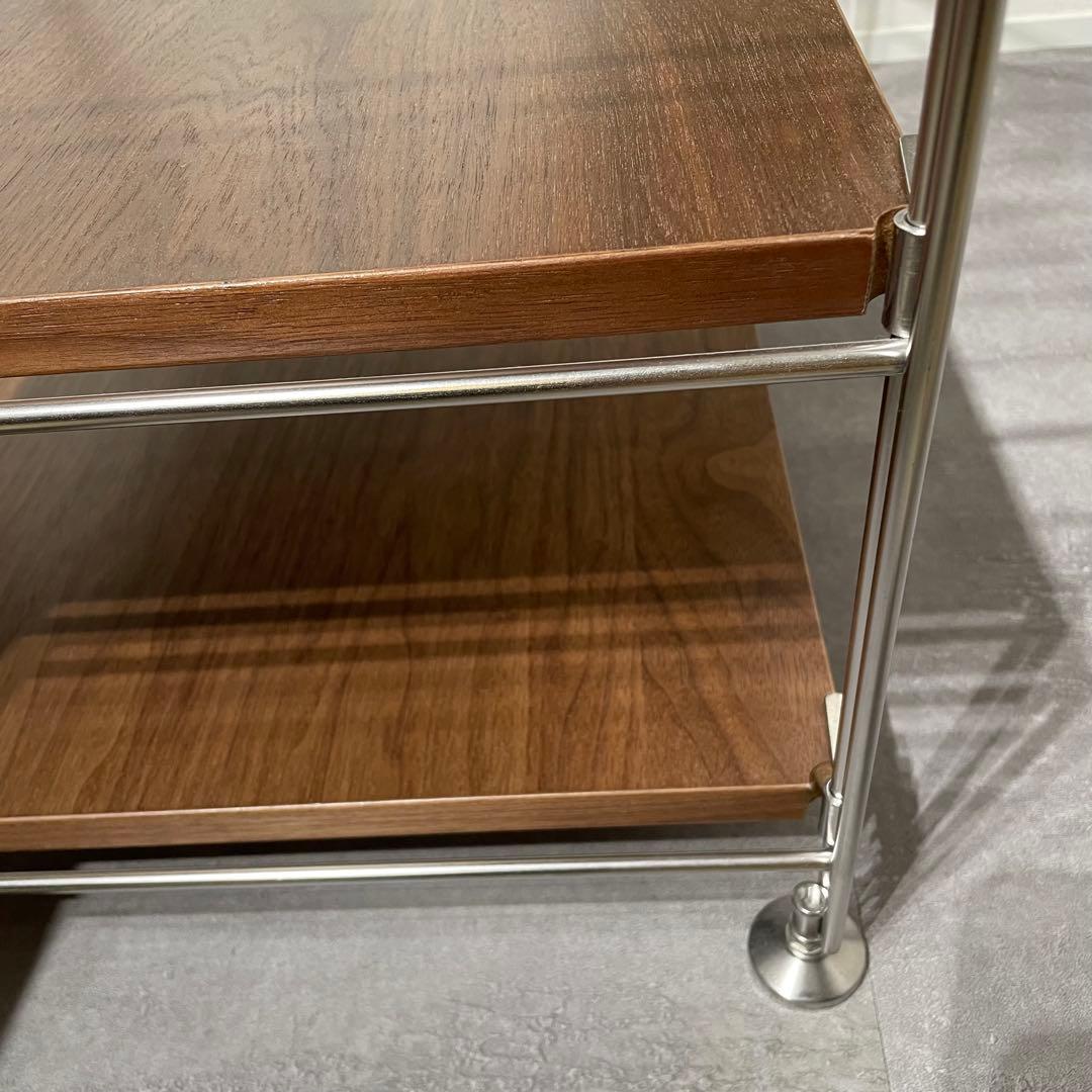 無印良品 ステンレスユニットシェルフ ウォルナット 3段