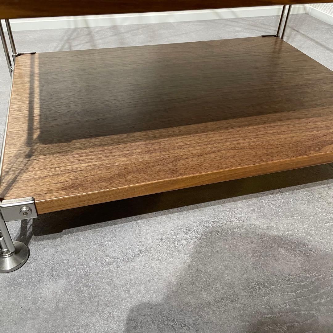 無印良品 ステンレスユニットシェルフ ウォルナット 3段