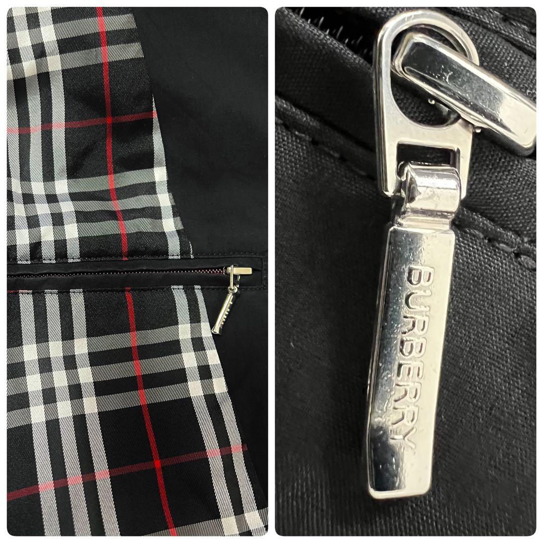 【oda】バーバリーブラックレーベル✨️トレンチコート　ノバチェック　黒　Ｌ