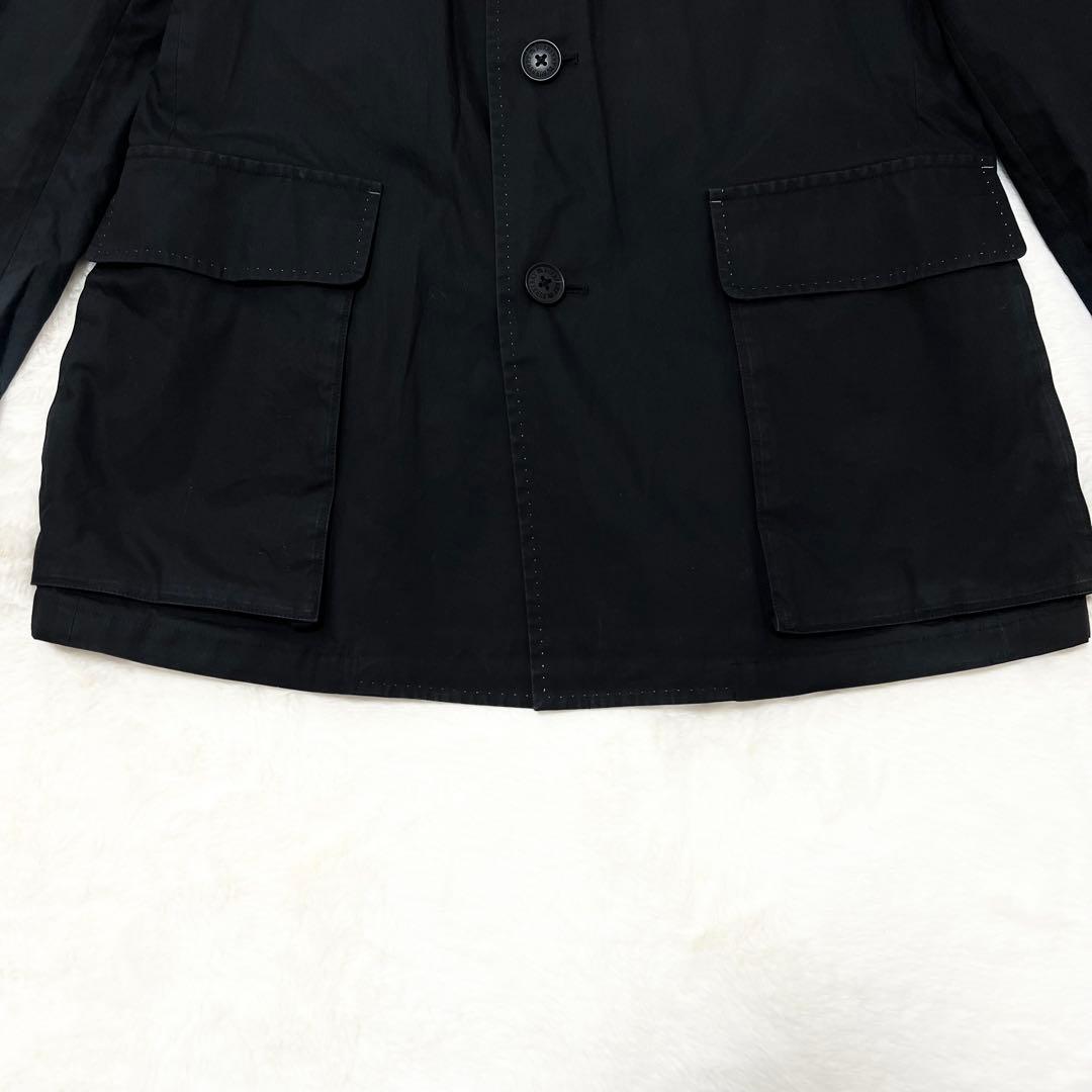 【oda】バーバリーブラックレーベル✨️トレンチコート　ノバチェック　黒　Ｌ