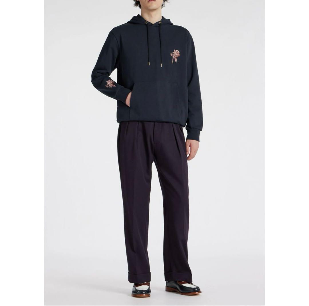 ポールスミス　エンブロイダリー ローズ パーカ　Lサイズ