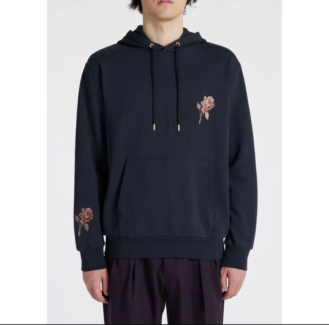 ポールスミス　エンブロイダリー ローズ パーカ　Lサイズ