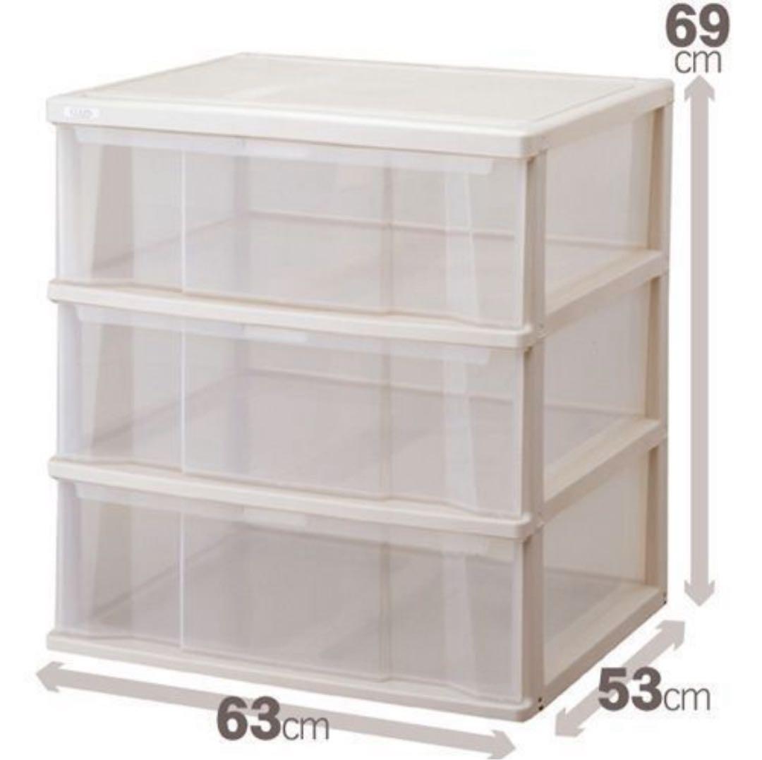 【美品❣️❗️】天馬 深い引出しでたっぷり入る収納ケース コスパ 衣装ケース 3段