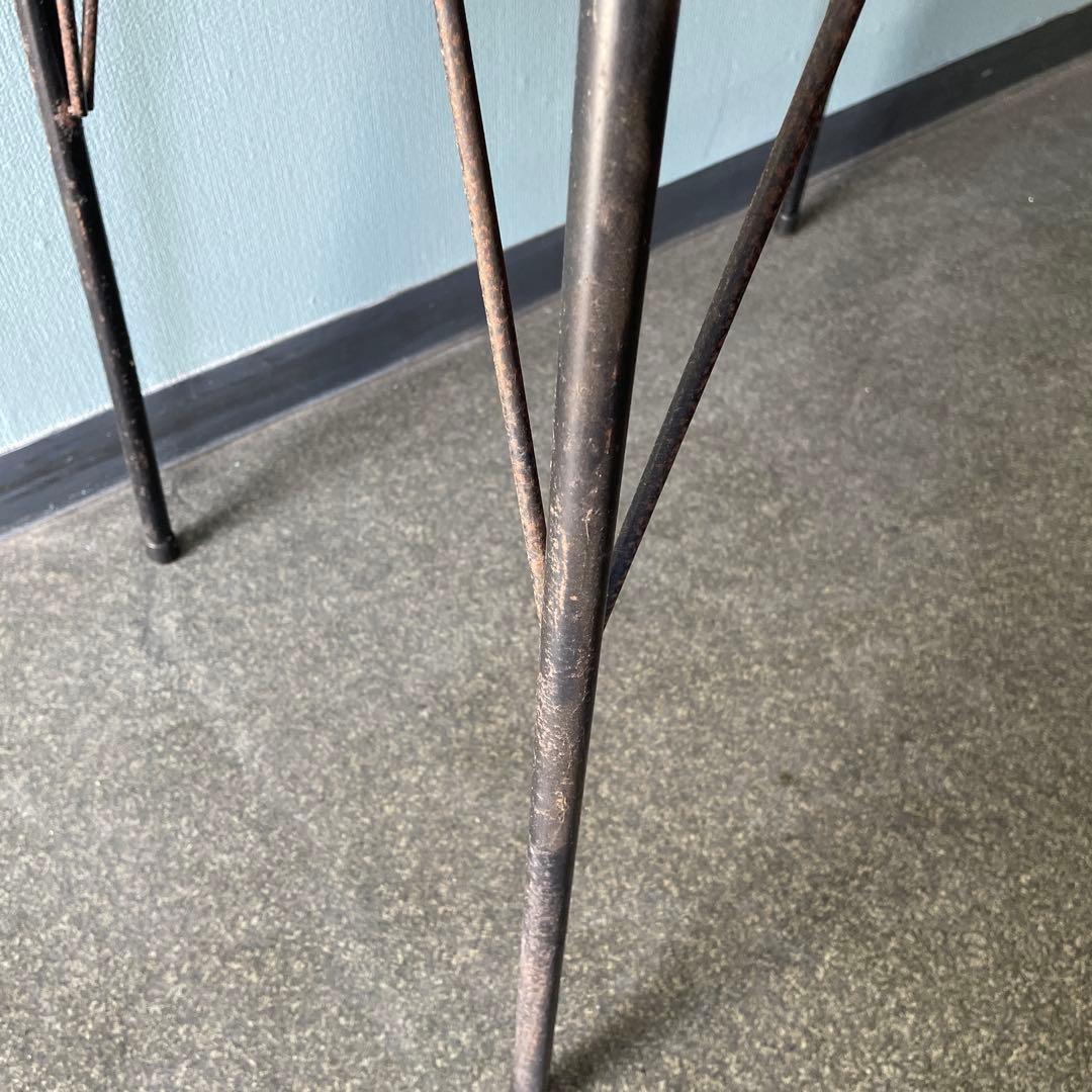 鉄脚テーブル　昭和レトロ