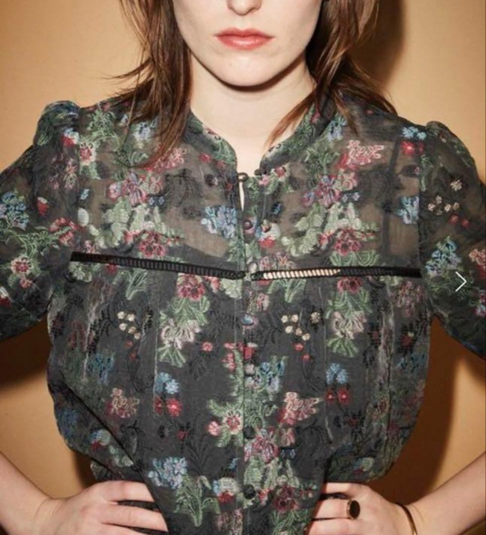 maison special メゾンスペシャル　フラワージャガードブラウス