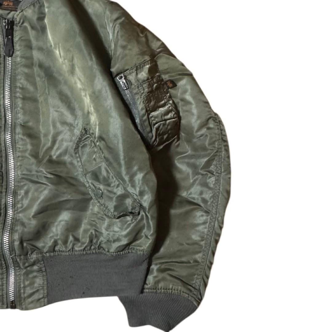 ALPHA 90s USA製 ビンテージ MA-1 グランドクルー Lサイズ