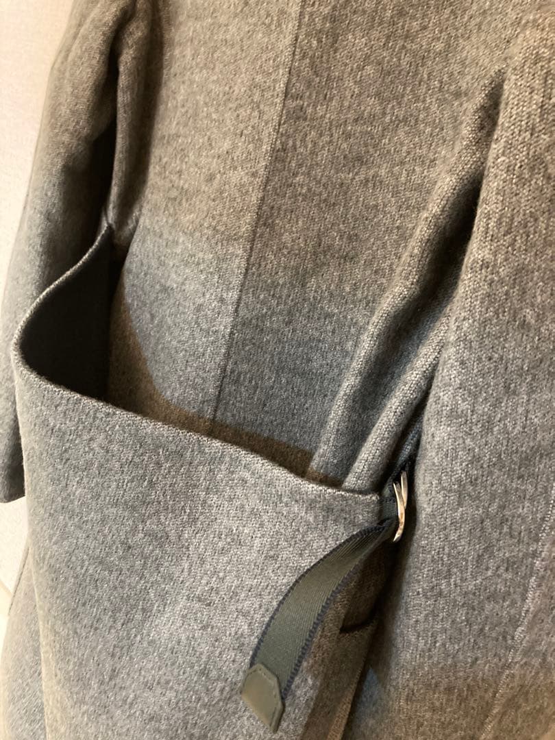 HERMES ラグジュアリーな カシミヤ ラップ コート