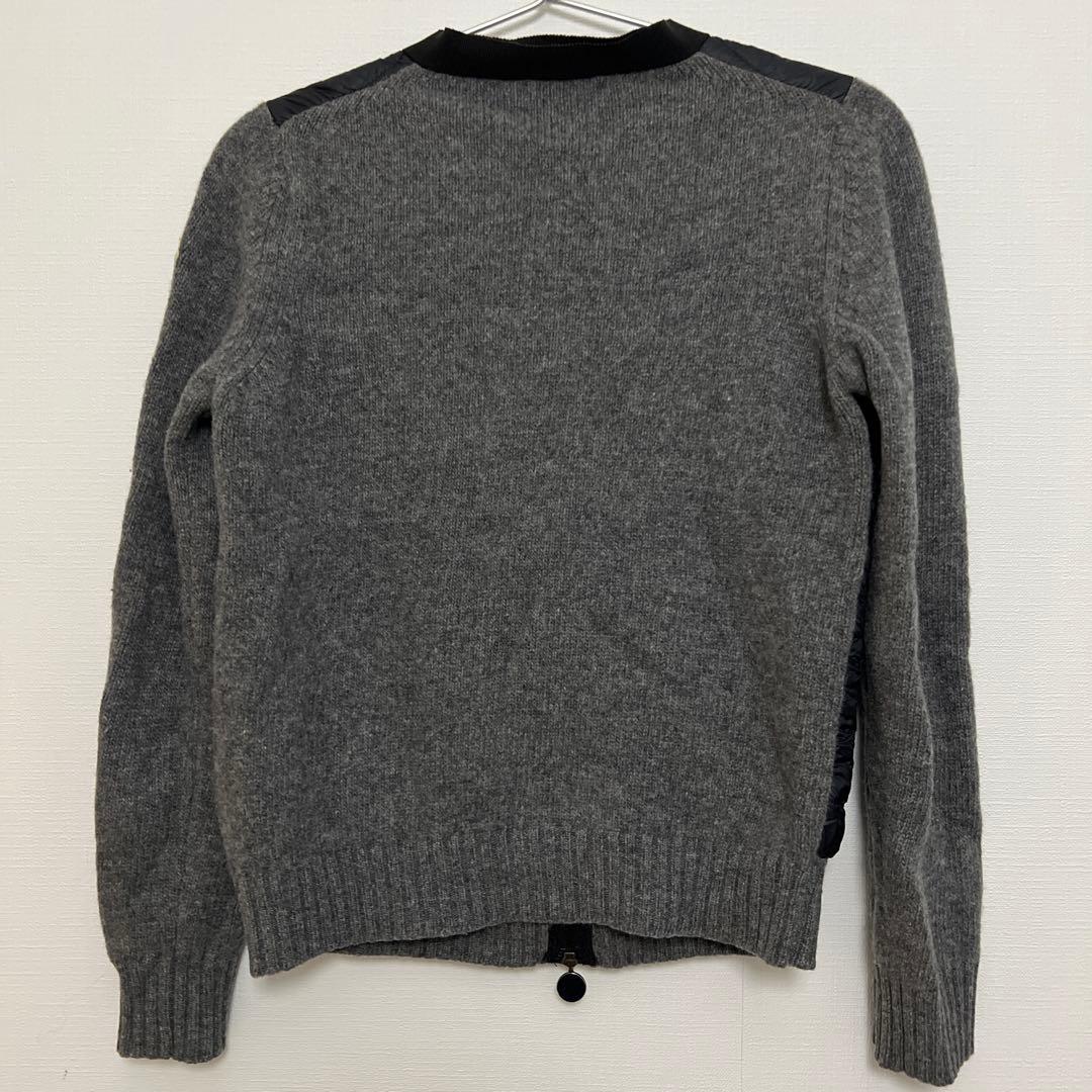 MONCLER ダウンジャケット S 黒 グレー