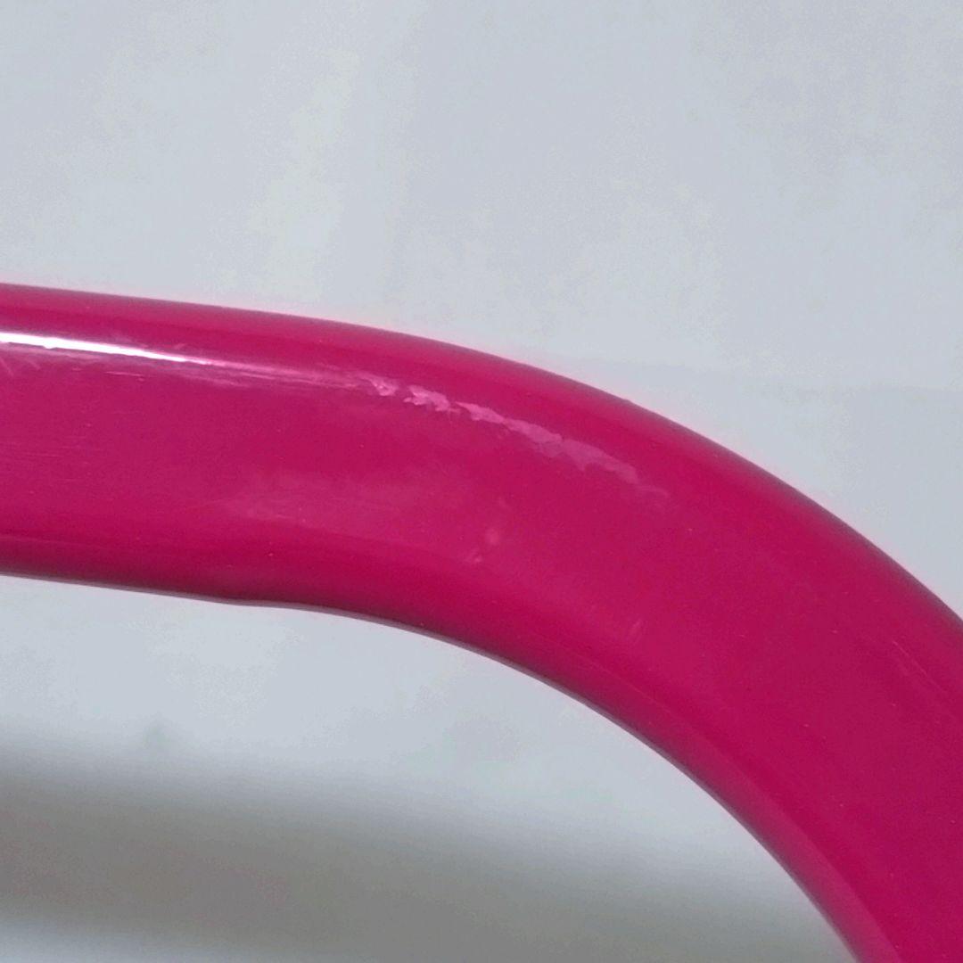 美品　レトロポップ　ガラステーブル　ピンク　センターテーブル　ローテーブル