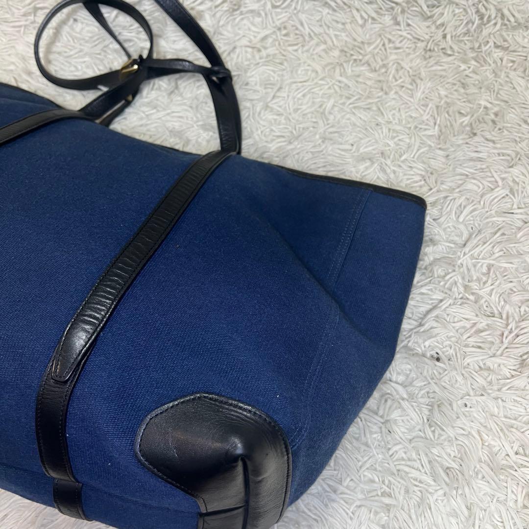 ETIAM エティアム トートバッグ ファブリック ネイビー ビジネス