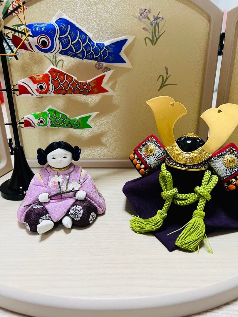 ふらここ　五月人形