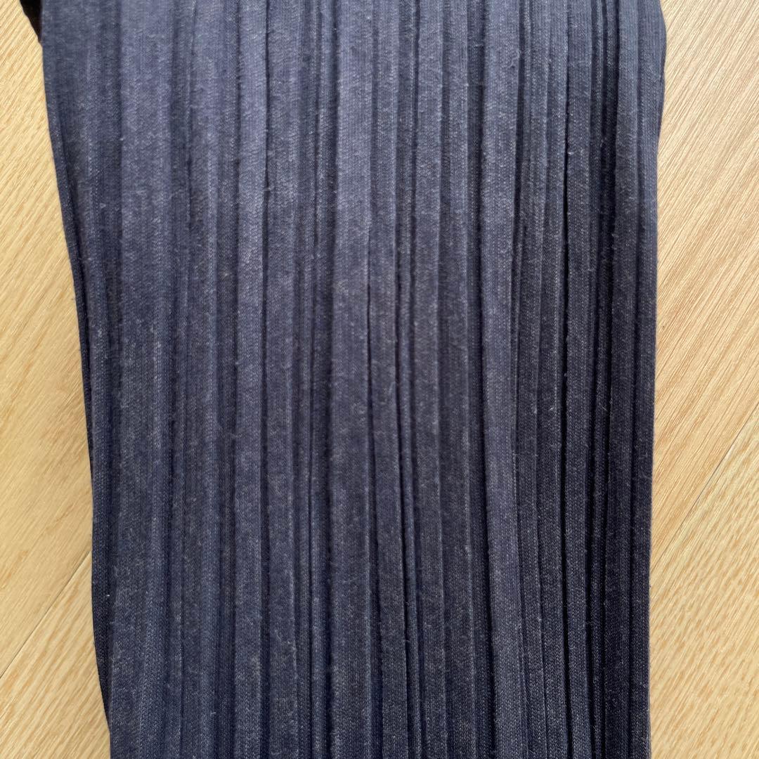 PLEATS PLEASE デニムプリントサロペット