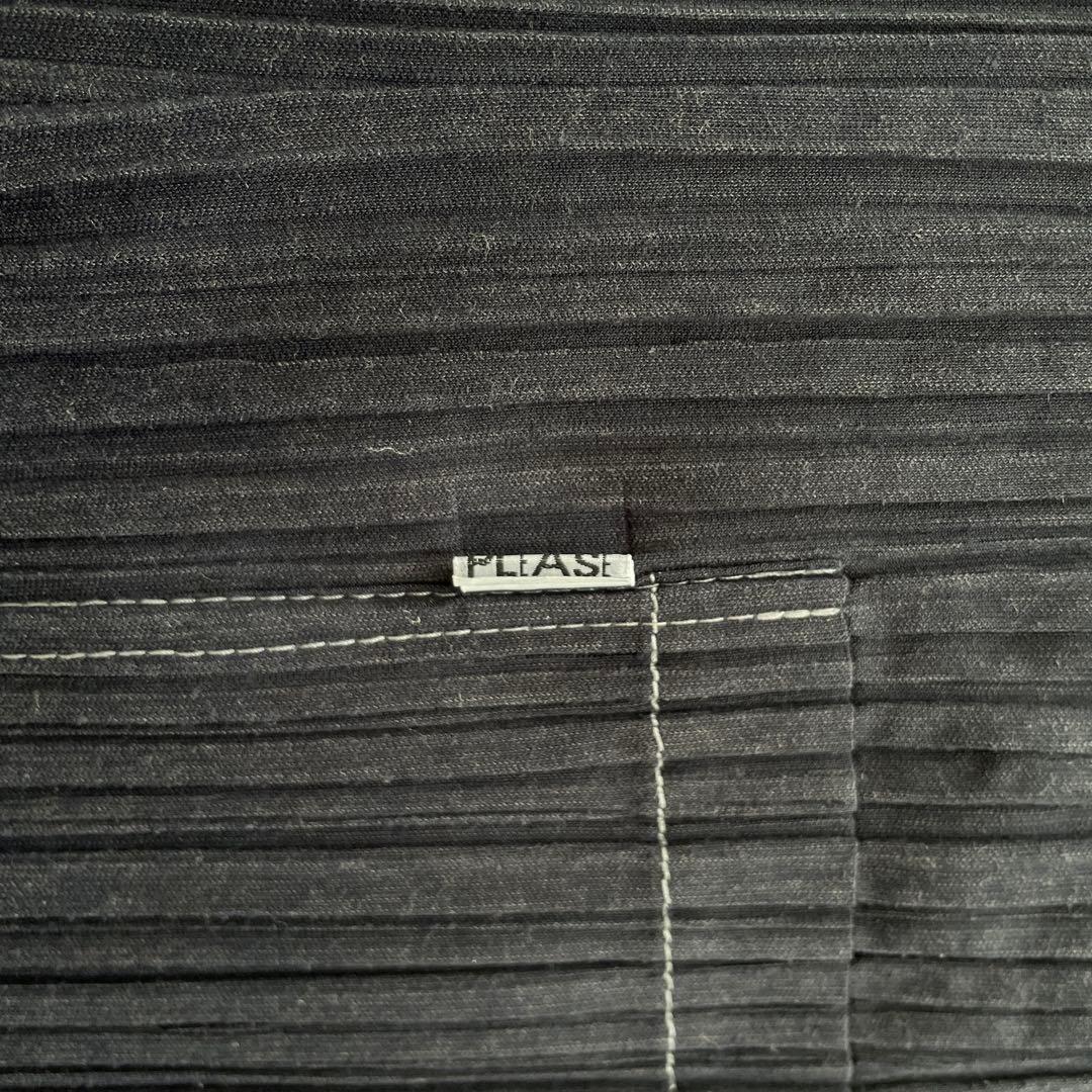 PLEATS PLEASE デニムプリントサロペット